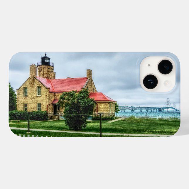 Mackinac Light and Bridge Case-Mate iPhone Case (Back (Horizontal))