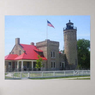 Mackinac Lighthouse Poster