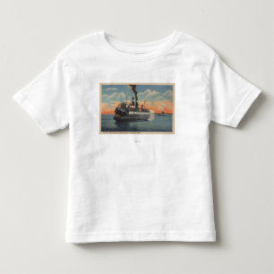 Mackinac, MI - View of Sainte Marie Steamer Toddler T-shirt