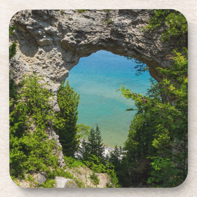 Mackinacs Arch Rock Coaster (Front)