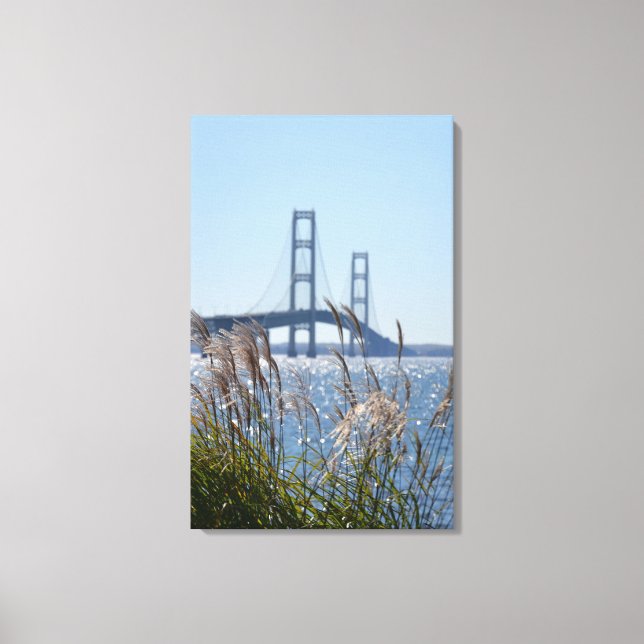 Mackinaw Bridge Canvas Print (Front)