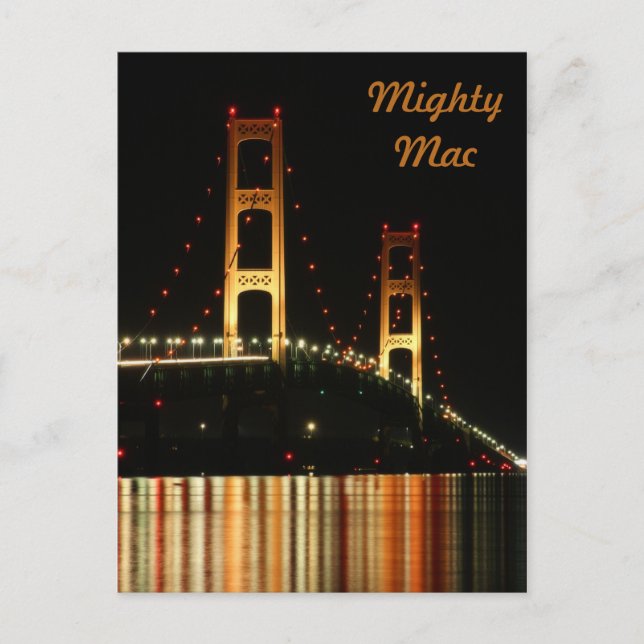 Mackinaw Bridge Postcard (Front)