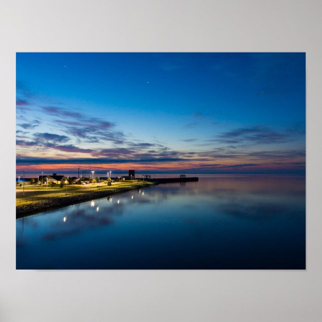 Mackinaw City Dawn Poster (Front)