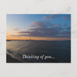 Mackinaw City Dusk Postcard