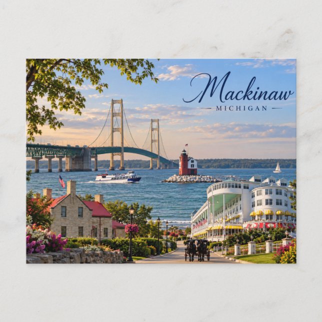 Mackinaw Postcard (Front)