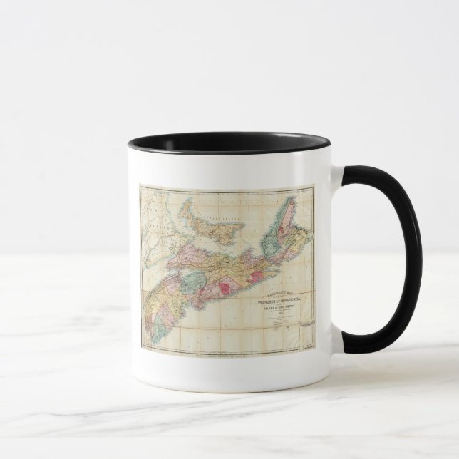 Mackinlay's map of the Province of Nova Scotia 2 Mug (Right)
