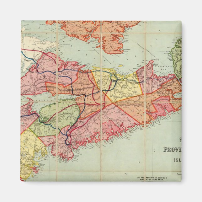 Mackinlay's map of the Province of Nova Scotia 4 Magnet (Front)
