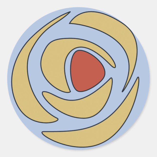 Mackinroses ~ Single Roses Classic Round Sticker (Front)