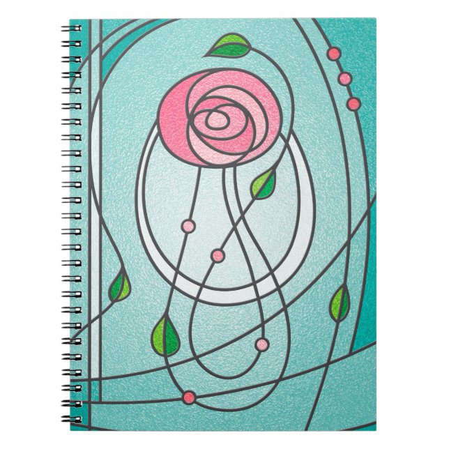 Mackintosh Rose Notebook (Front)