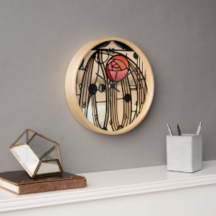 Mackintosh - Stained Glass Window, Clock