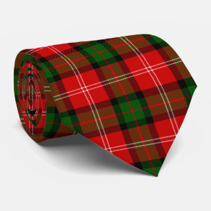 MacKintosh tartan red green plaid Tie