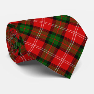 MacKintosh tartan red green plaid Tie