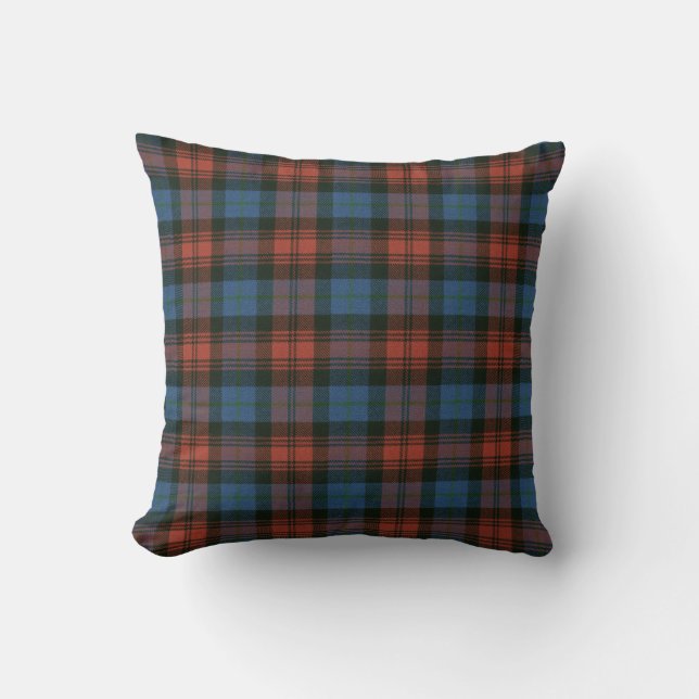 MacLachlan Ancient Original Scottish Tartan Throw Pillow (Front)