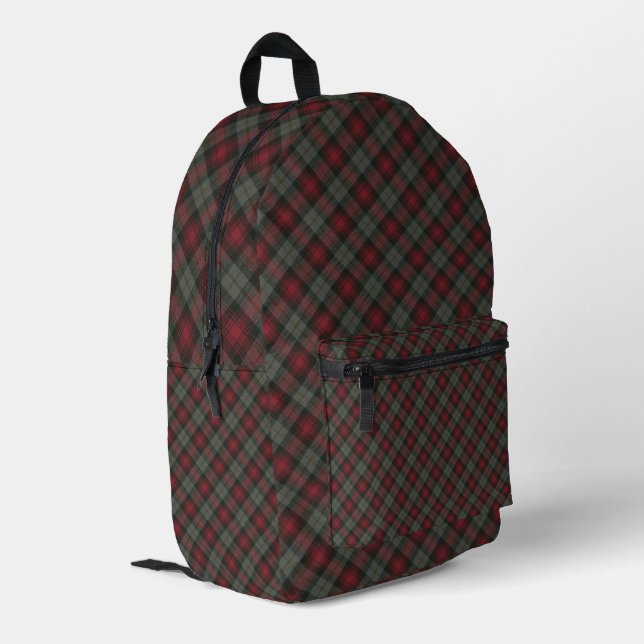 MacLachlan Ancient Scottish Tartan  Printed Backpack (Back Corner Left)