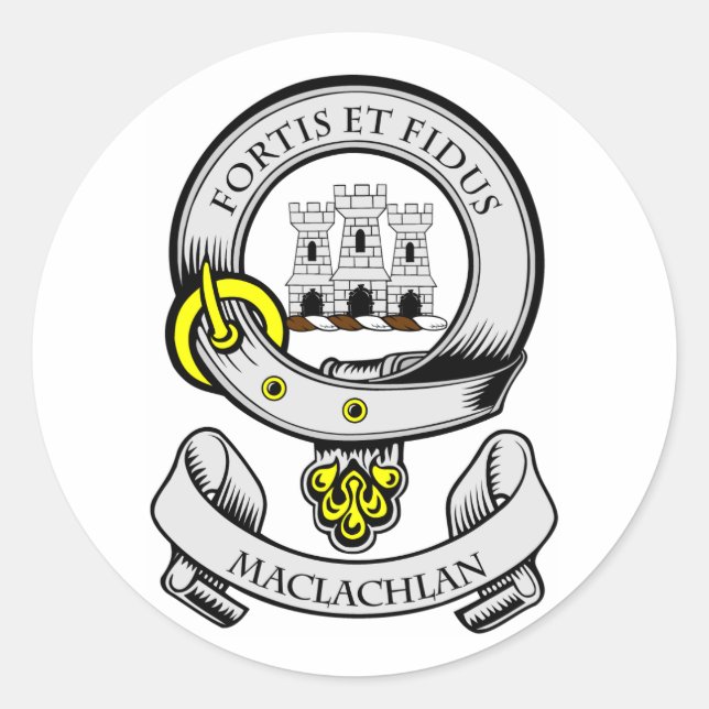 MACLACHLAN Coat of Arms Classic Round Sticker (Front)