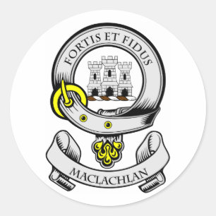 MACLACHLAN Coat of Arms Classic Round Sticker