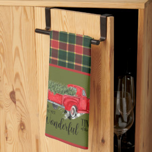 MacLachlan Old Modern Original Tartan Christmas Kitchen Towel