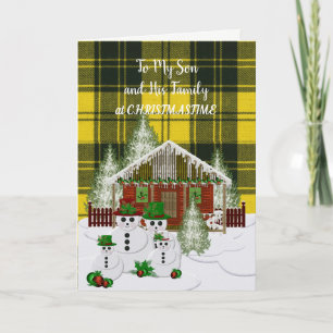 MacLachlan robe Tartan Noël Carte de Noël
