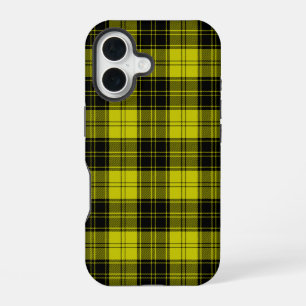 MacLachlan tartan yellow black plaid iPhone 16 Case