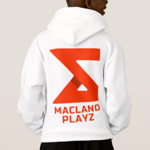 Macland Playz Official Merch Unisex White Hoodie