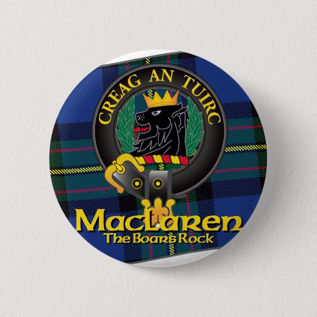 MacLaren Clan 2 Inch Round Button (Front)