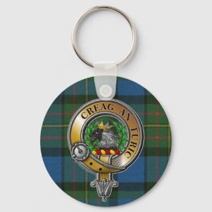 MacLaren Tartan & Badge Keychain