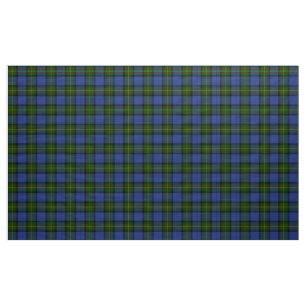MacLaren Tartan Blue Green and Black Plaid Fabric