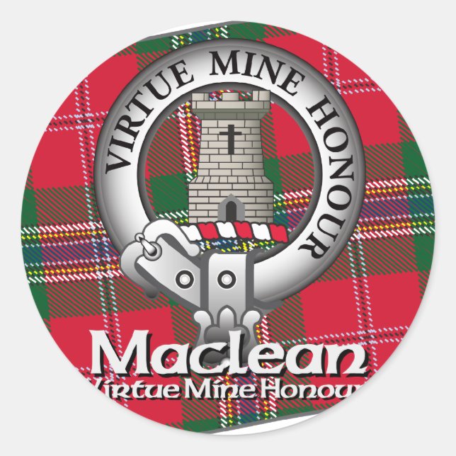 Maclean Clan Classic Round Sticker (Front)