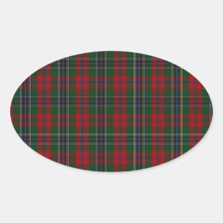 MacLean / McLean Clan Family Tartan Oval Sticker