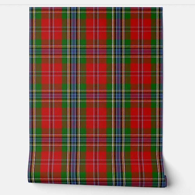 MacLean of Duart Tartan Plaid Scottish Clan Wallpaper (Unrolling)