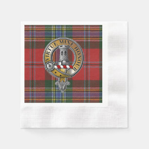 MacLean Tartan & Badge Napkin