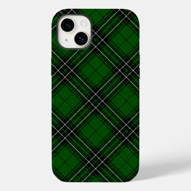 MacLean Tartan Green and Black Plaid Case-Mate iPhone Case (Back)