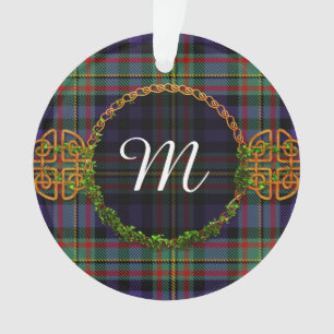 MacLellan Tartan And Monogram Ornament