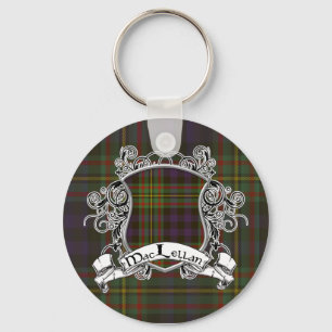 MacLellan Tartan Shield Keychain