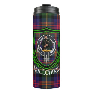 MacLennan Scottish Clan Tartan & Crest Thermal Tumbler