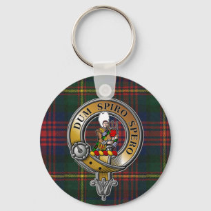 MacLennan Tartan & Badge Keychain