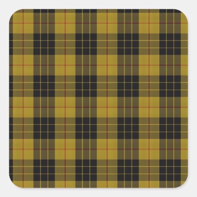 MacLeod Clan Tartan (aka "Loud MacLeod") Square Sticker (Front)