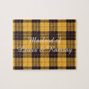 Macleod of Lewis & Ramsay Plaid Scottish tartan Jigsaw Puzzle