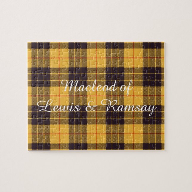 Macleod of Lewis & Ramsay Plaid Scottish tartan Jigsaw Puzzle (Horizontal)
