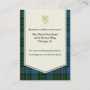 MacLeod Plaid Wedding Enclosure Card