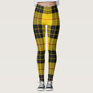 MacLeod Scottish Clan Tartan Plaid Pattern Leggings