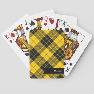 MacLeod Scottish Clan Tartan Plaid Pattern Playing Cards
