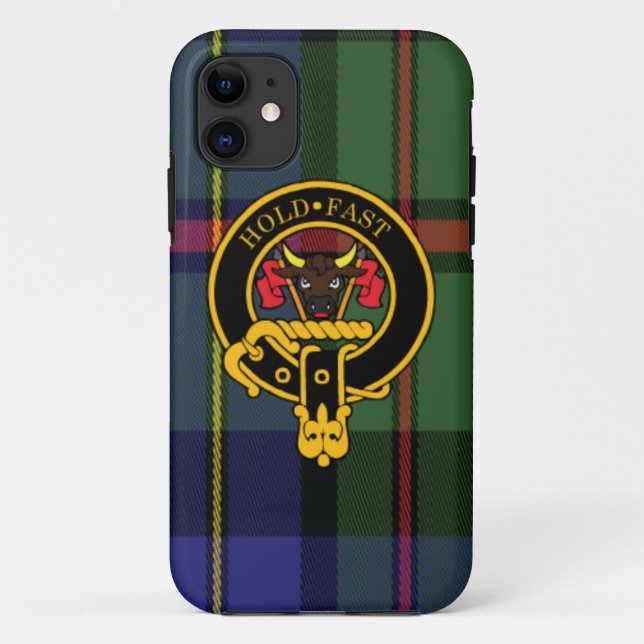 Macleod Scottish Crest and Tartan iPhone 5/5S case (Back)