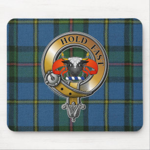 MacLeod Tartan & Badge Mouse Pad
