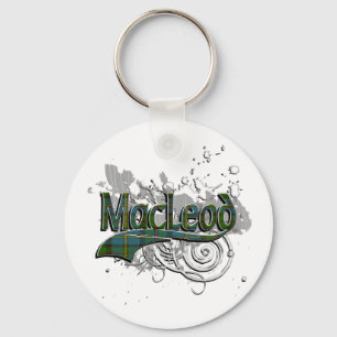 MacLeod Tartan Grunge Keychain