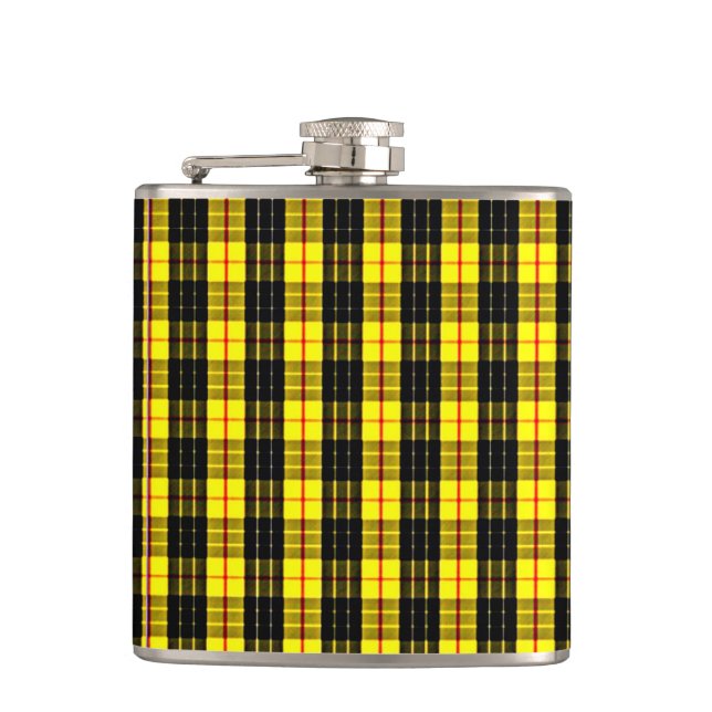 MacLeod Tartan Lewis Hip Flask (Front)