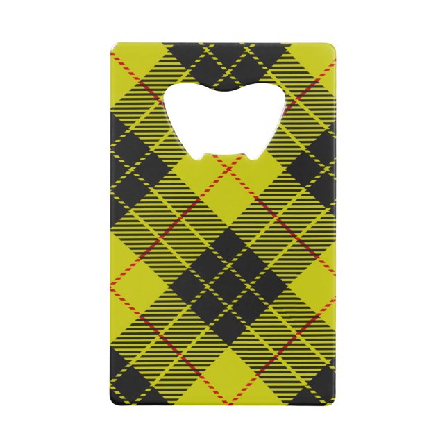 MacLeod tartan pattern Credit Card Bottle Opener (Front)