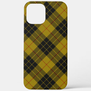 MacLeod tartan yellow black plaid iPhone 12 Pro Max Case