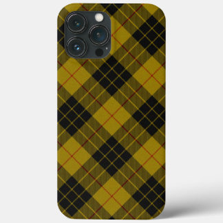 MacLeod tartan yellow black plaid iPhone 13 Pro Max Case