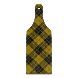 MacLeod tartan yellow black plaid Cutting Board